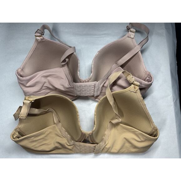 Soma Embraceable Perfect Coverage Bra Set – 38D Nude & Blush Lace T-Shirt Bras - Picture 7 of 11